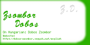 zsombor dobos business card